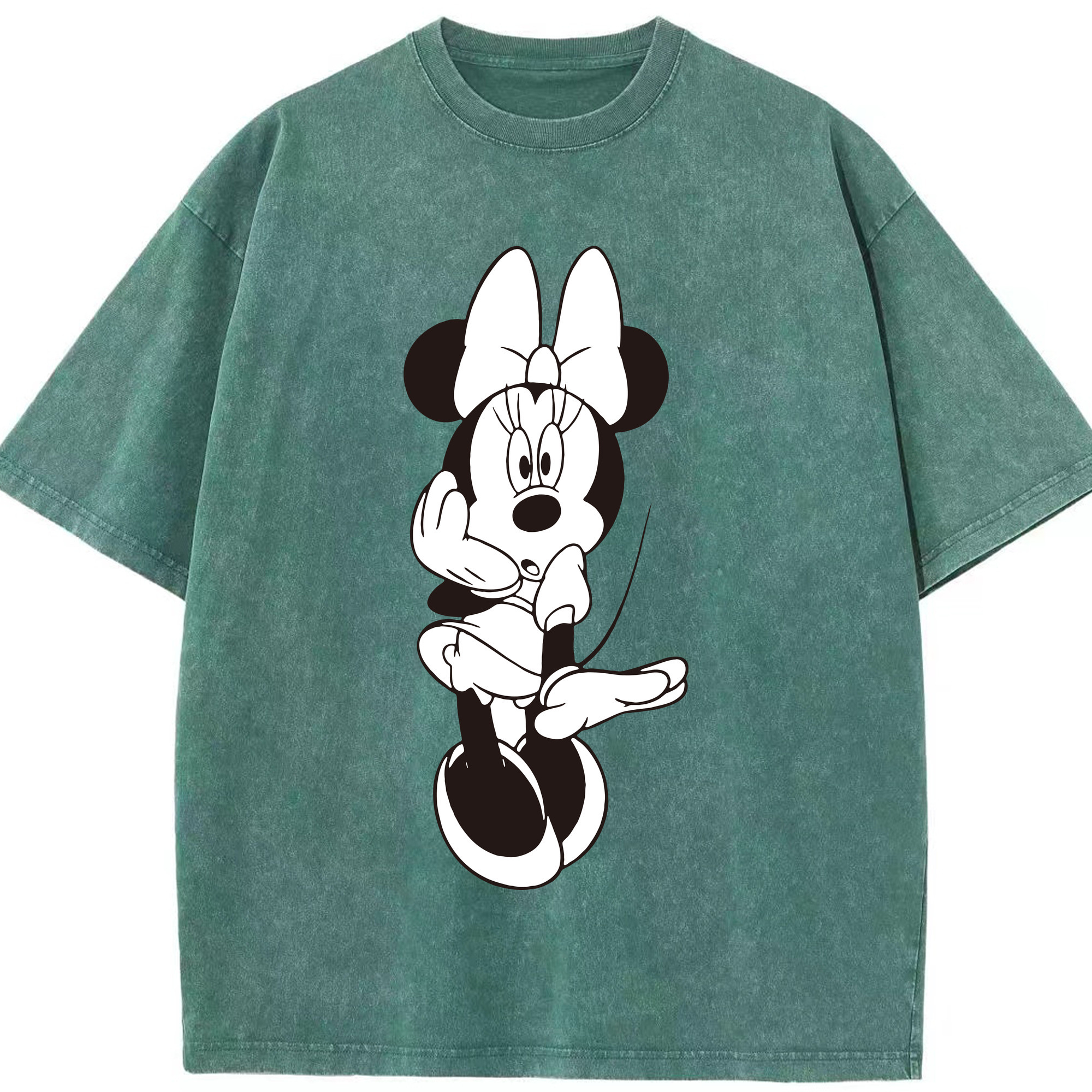 （画像用） ミッキーマウス Mickey Mouse 綿100% ヴィンテージ風 半袖Tシャツ（フロントプリント）
